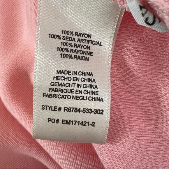 Anthropologie Cloth & Stone Shirt‎ Dress Womens Size XS Pink V Neck - Picture 8 of 8